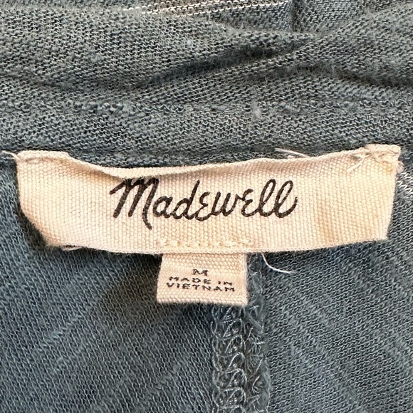 Madewell Blue White Striped Short Sleeves Tee, Sz Medium - Picture 9 of 10